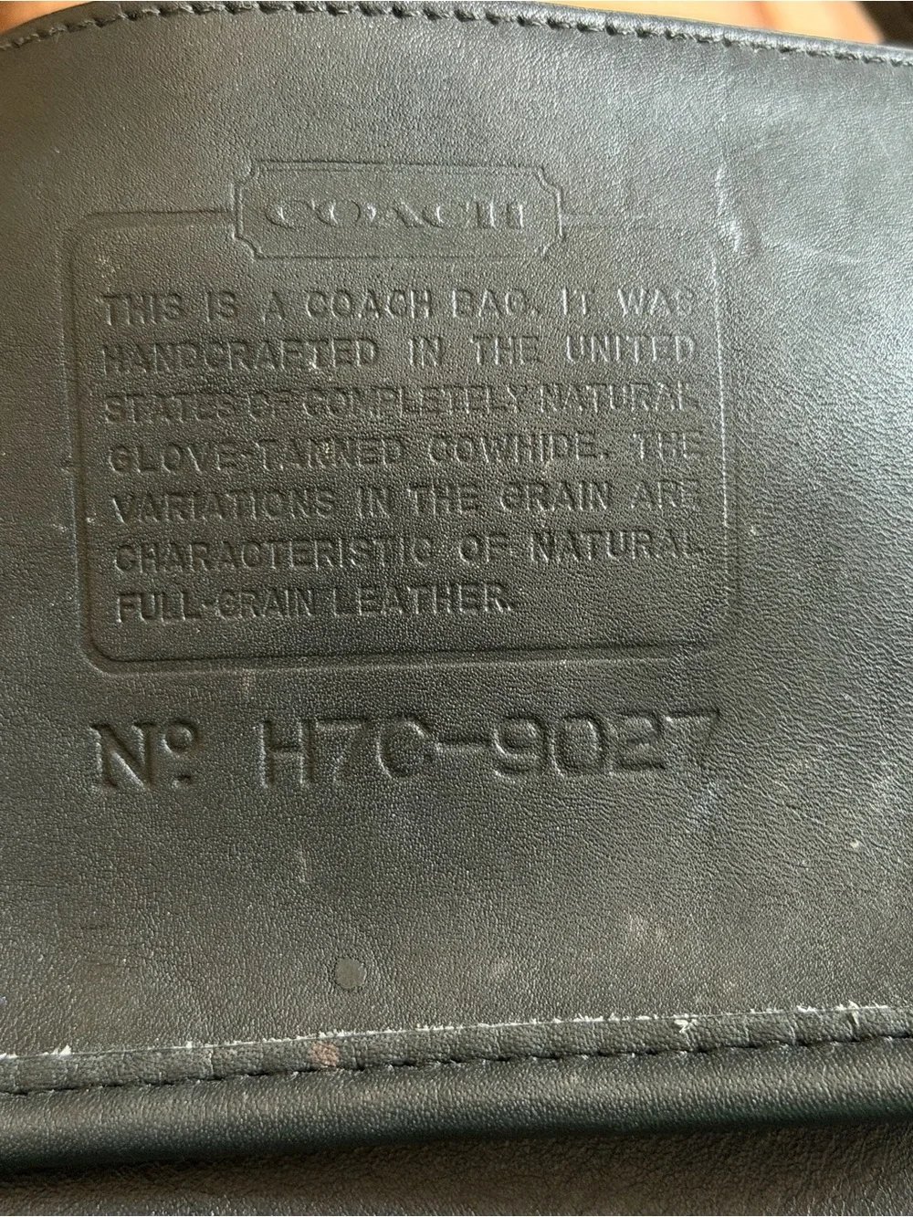 Rare Coach 9027 Ergo Leather Black Shoulder Bag
